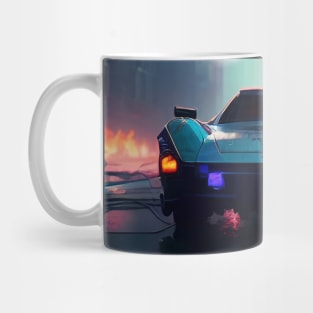 Abstract Cyberpunk City Mug